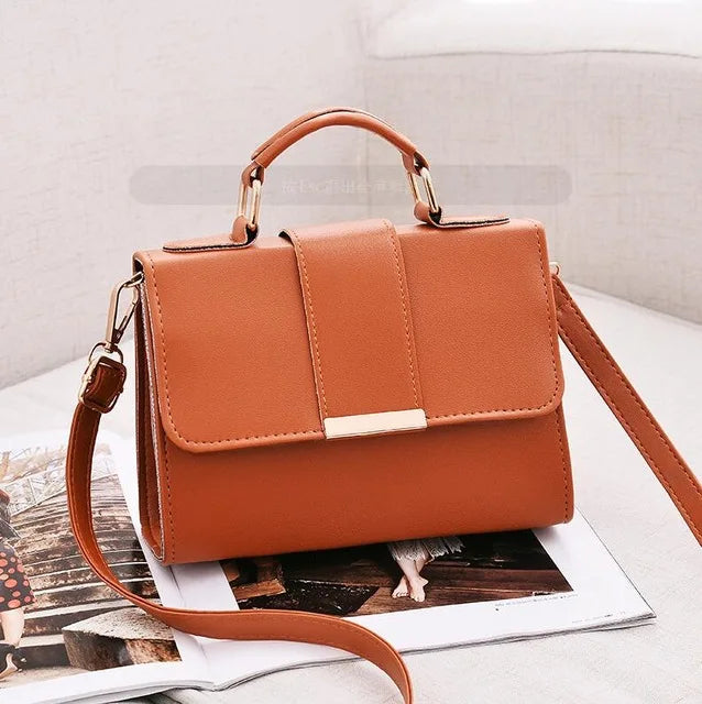 TAS TANGAN WANITA PREMIUM BAHAN PU KULIT ELEGAN GAYA MUSIM PANAS | Women's Premium PU Leather Handbag Elegant Summer Fashion Shoulder Bag