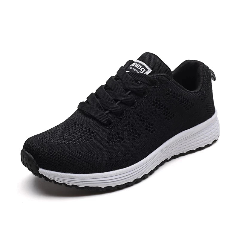 Sepatu Sneakers Wanita Bahan Jaring Halus - Sangat Ringan & Adem Semua Ukuran