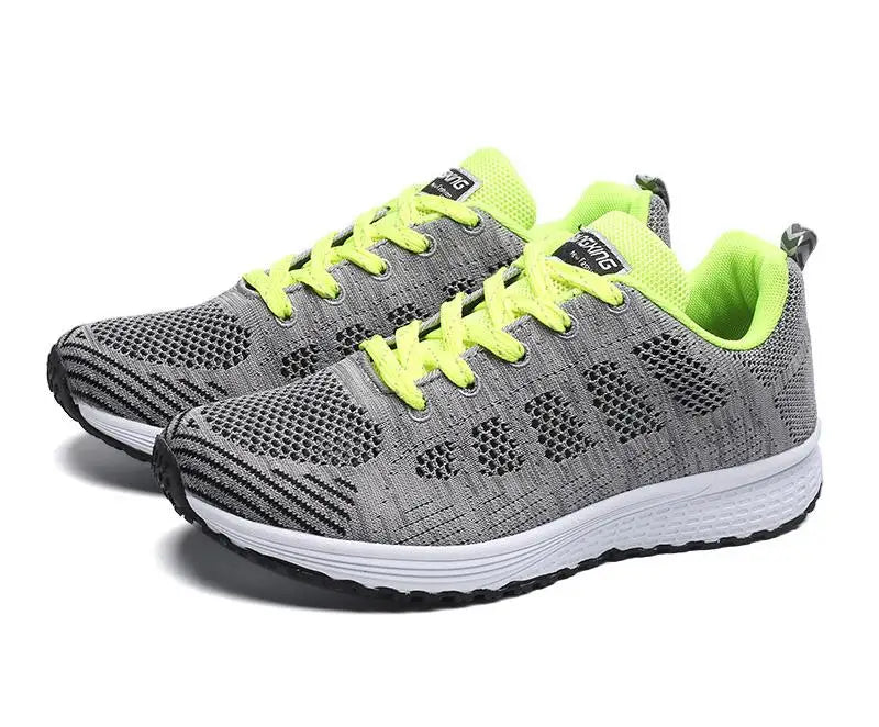 Sepatu Sneakers Wanita Bahan Jaring Halus - Sangat Ringan & Adem Semua Ukuran