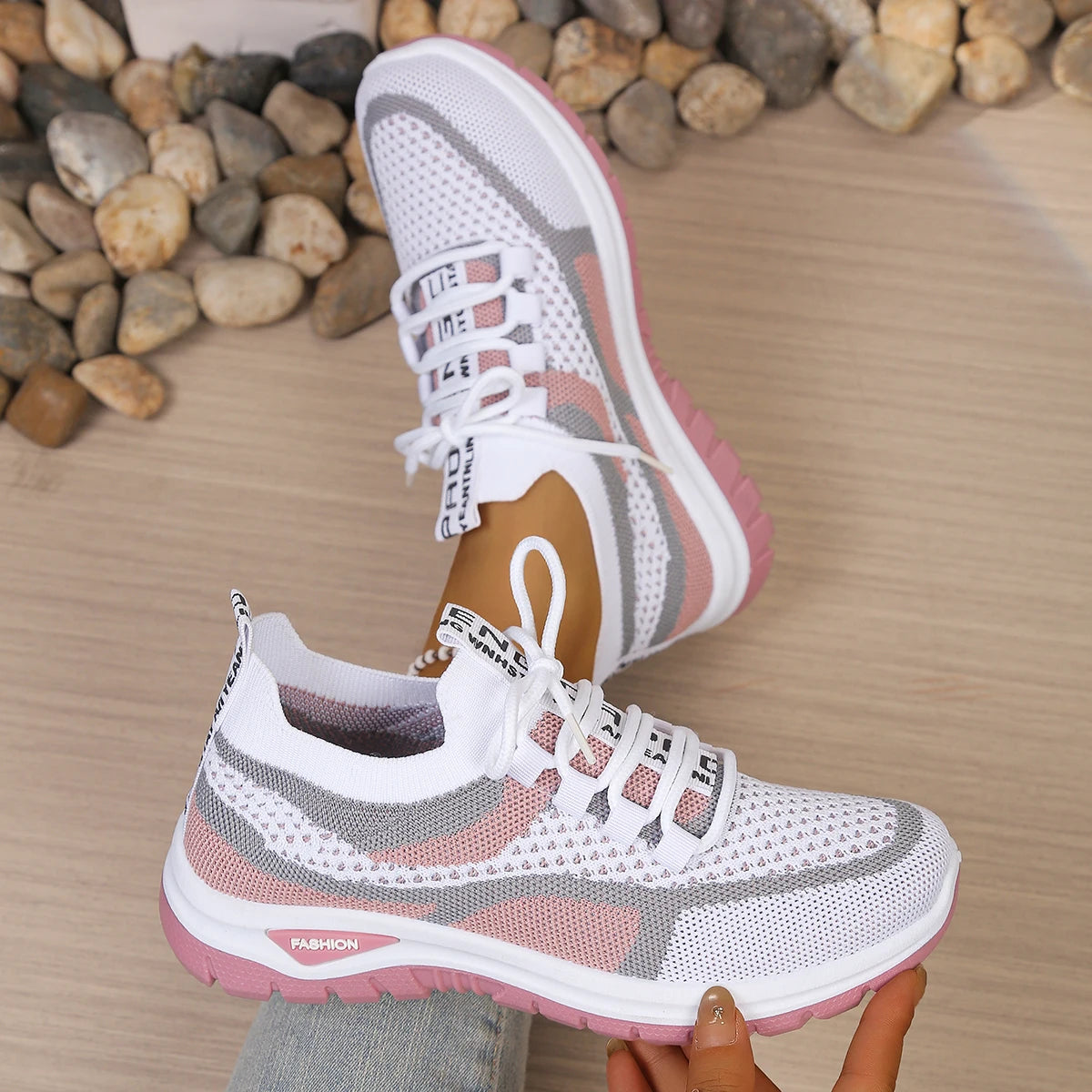 Sepatu Sneakers Wanita Anyaman Warna - Model Baru Ringan & Nyaman Semua Ukuran