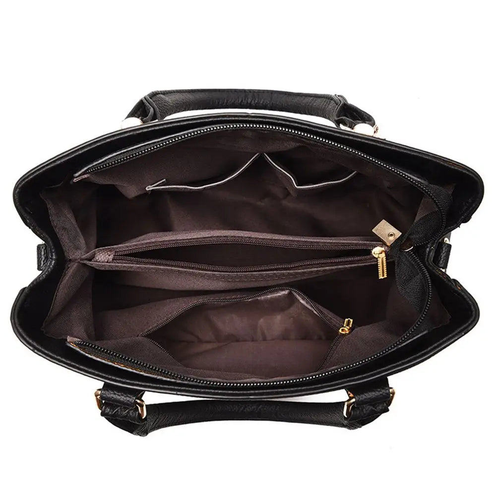 Tas Tangan Wanita Model Elegan - Bahan Kulit Premium Muat Banyak Barang