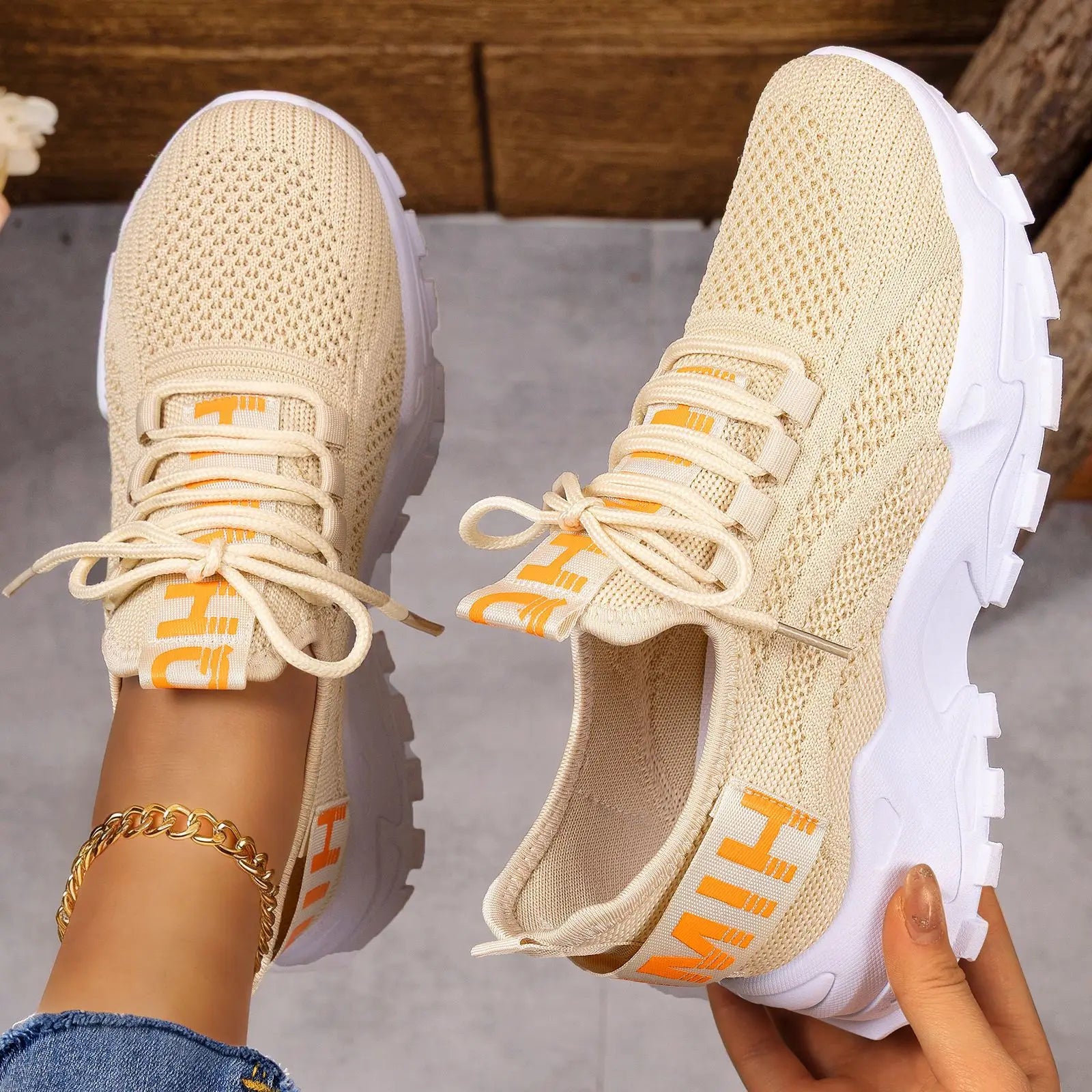 SEPATU OLAHRAGA WANITA BAHAN JARING NYAMAN & BERNAFAS SOL EMPUK MODIS | Women's Casual Breathable Sports Shoes Soft Sole Running Mesh Sneakers Fashion Design