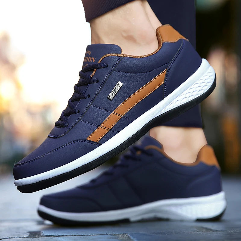 SEPATU KASUAL PRIA PREMIUM BAHAN PU KULIT BERNAFAS TREND KEKINIAN - BERKAH REJEKIMU GROUP