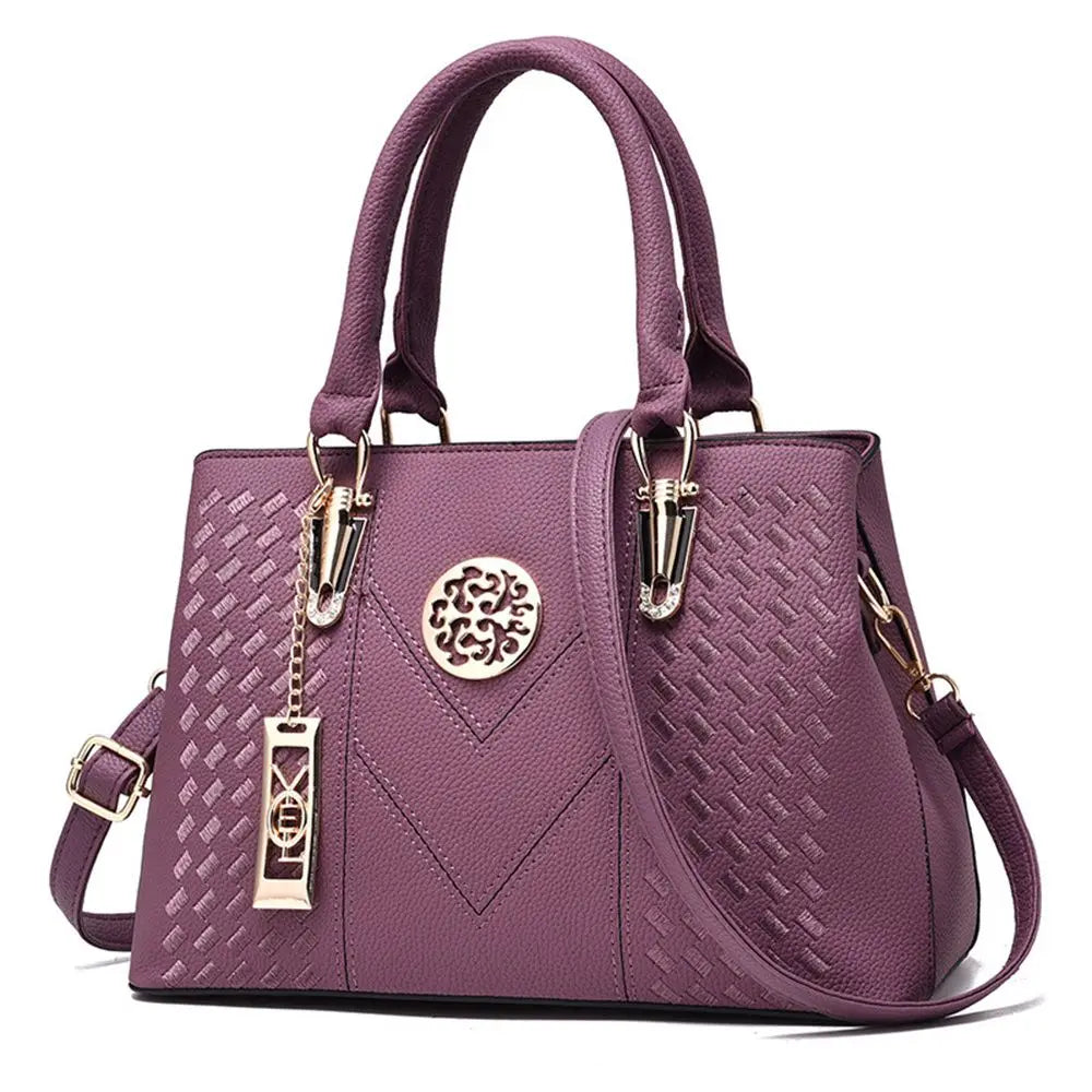 Tas Tangan Wanita Model Elegan - Bahan Kulit Premium Muat Banyak Barang