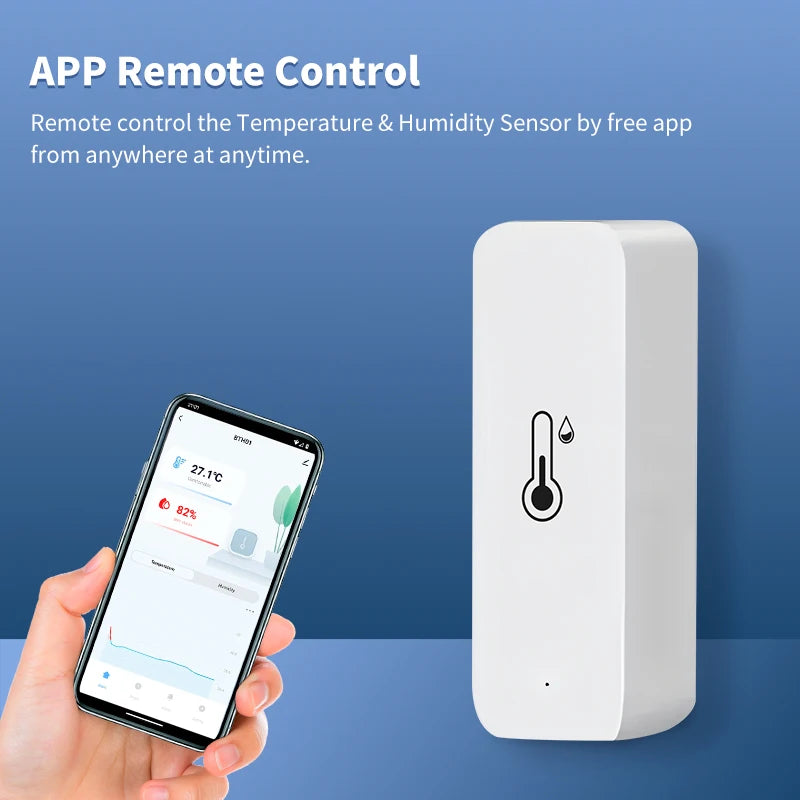 ALAT PENGUKUR SUHU & KELEMBAPAN PINTAR TUYA WIFI PANTAL LEWAT HP | Smart Temperature Humidity Sensor WiFi Remote Monitor Home Automation Hygrometer