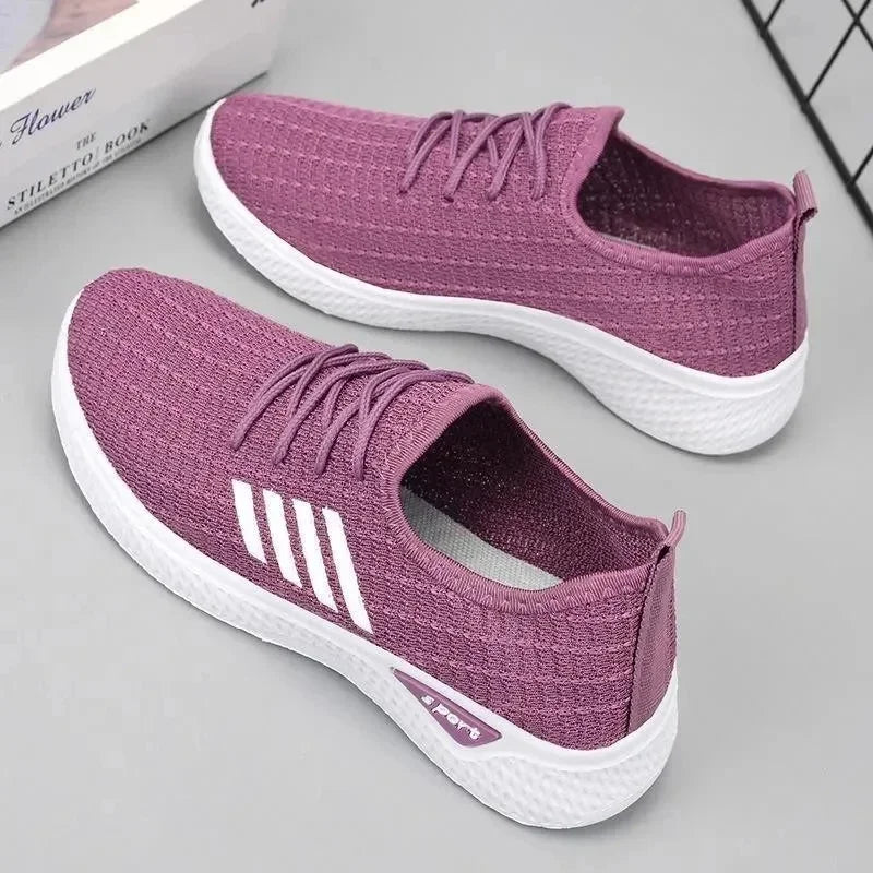 Sepatu Sneakers Wanita Bahan Jaring - Ringan Lentik Nyaman Semua Ukuran