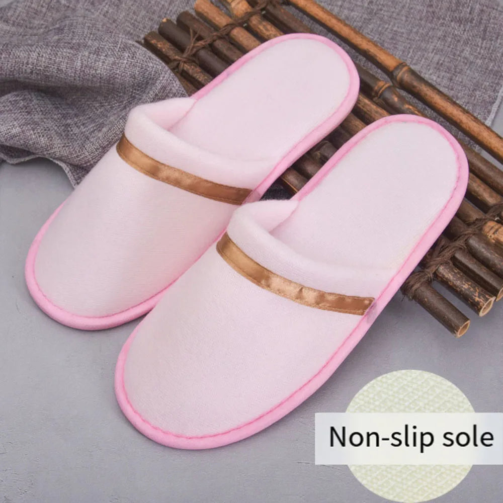 SANDAL RUMAH & HOTEL BAHAN LEMBUT ANTI SELIP WARNA CANTIK NYAMAN & ELEGAN | Soft Coral Fleece Non-Slip Indoor & Hotel Guest Slippers Comfortable Portable