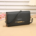 DOMPET WANITA PANJANG BISA JADI TAS SELEMPANG SERBAGUNA ELEGAN | Women's Long Convertible Wallet Shoulder Bag Clutch with Coin Purse Multi-Card Slots