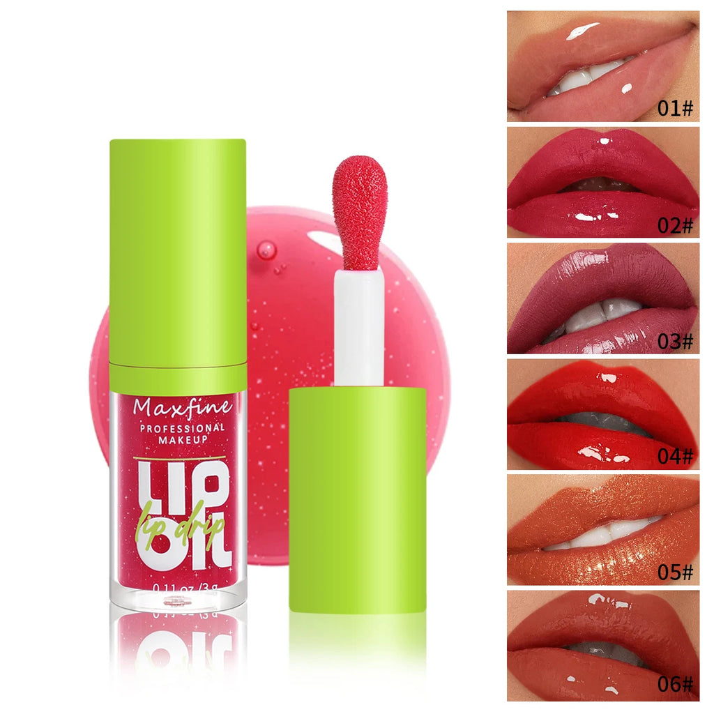 LIP GLOSS CAIR TAHAN AIR LEMBAP TIDAK LUNTUR BERKILAU | Waterproof Moisturizing Lip Gloss Long Lasting Non-stick Cup Shiny Cosmetics