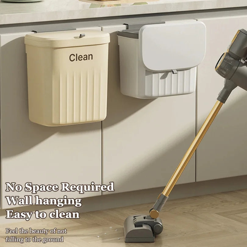 TEMPAT SAMPAH GANTUNG DAPUR 8,5L / 12L PRAKTIS TANPA BOR | Hanging Kitchen Trash Can Wall Mounted Recycling Bin No Drilling
