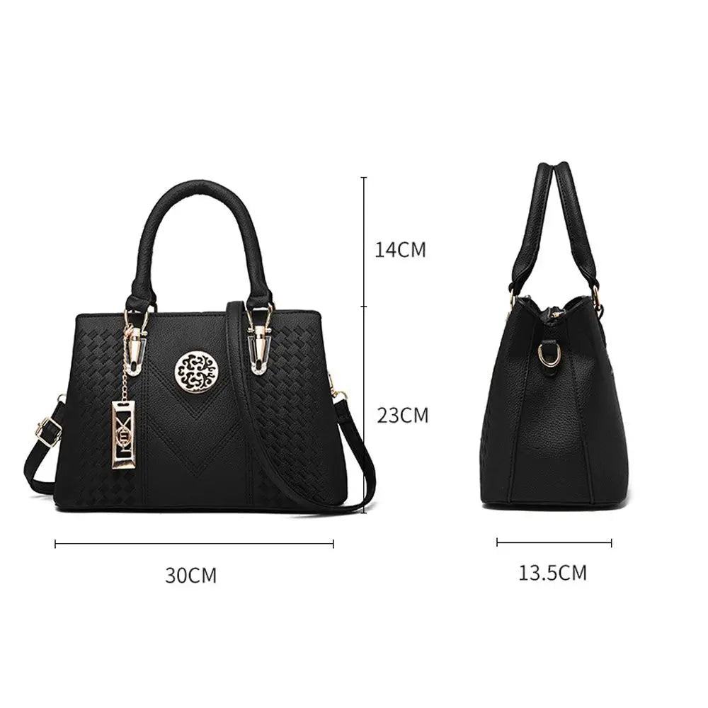 Tas Tangan Wanita Model Elegan - Bahan Kulit Premium Muat Banyak Barang