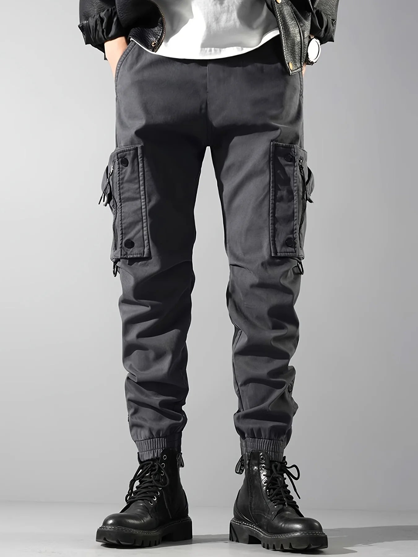 CELANA KARGO TAKTIKAL PRIA PREMIUM BANYAK SAKU MODEL KEKINIAN | Men's Multi-Pockets Tactical Cargo Pants Techwear