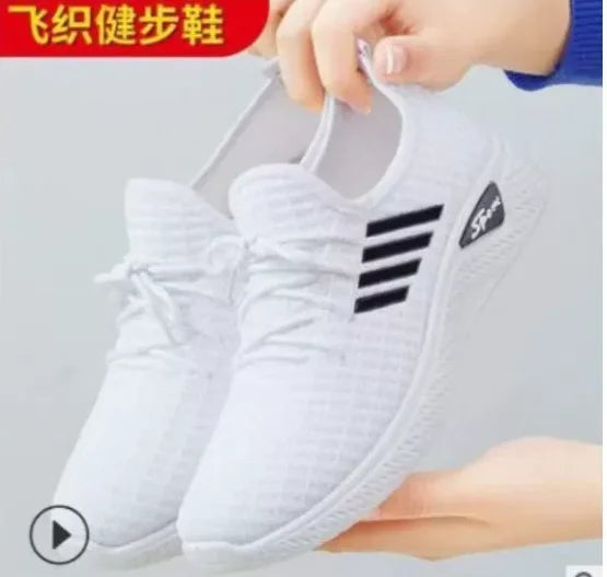 Sepatu Sneakers Wanita Bahan Jaring - Ringan Lentik Nyaman Semua Ukuran