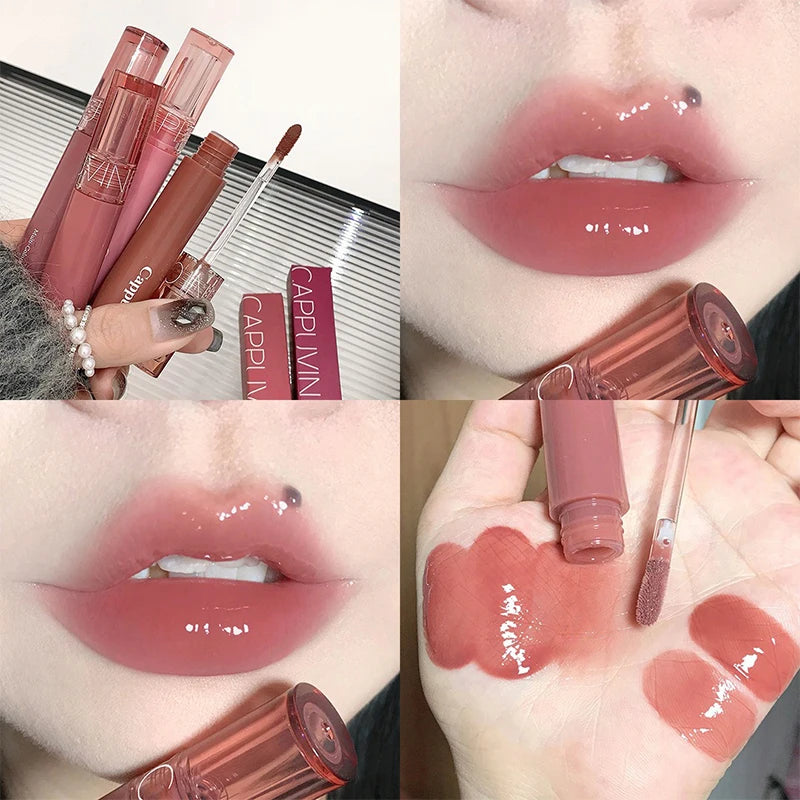 LIP GLOSS JELI BERKILAU TAMPAK LEMBAP WARNA CANTIK | Beauty Juice Lip Glaze Gummy Jelly Mirror Shine Moisturizing Lip Gloss Cosmetics