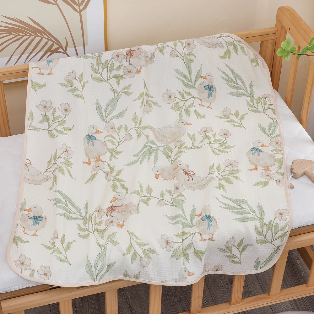 SELIMUT & HANDUK BAYI BAHAN KATUN HALUS MOTIF LUCU ELEGAN | Newborn Baby Pure Cotton Soft Blanket & Bath Towel Assorted Cute Design