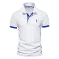 Men Luxury Giraffe Embroidery Polo Shirt Premium Cotton Short Sleeve L-XXL