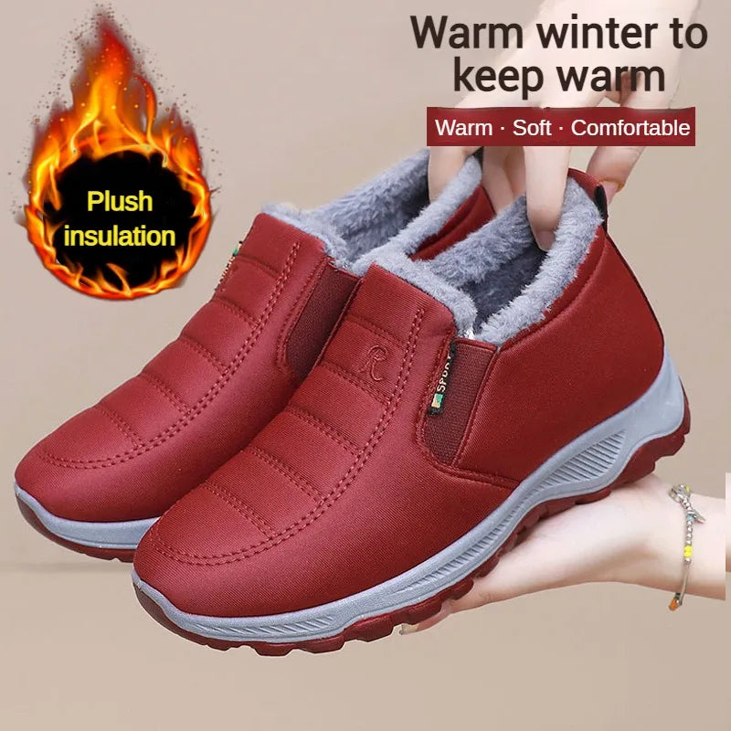 Sepatu Pria Bahan Tebal Berbulu Dalam - Sol Kokoh Anti Licin Nyaman Semua Ukuran