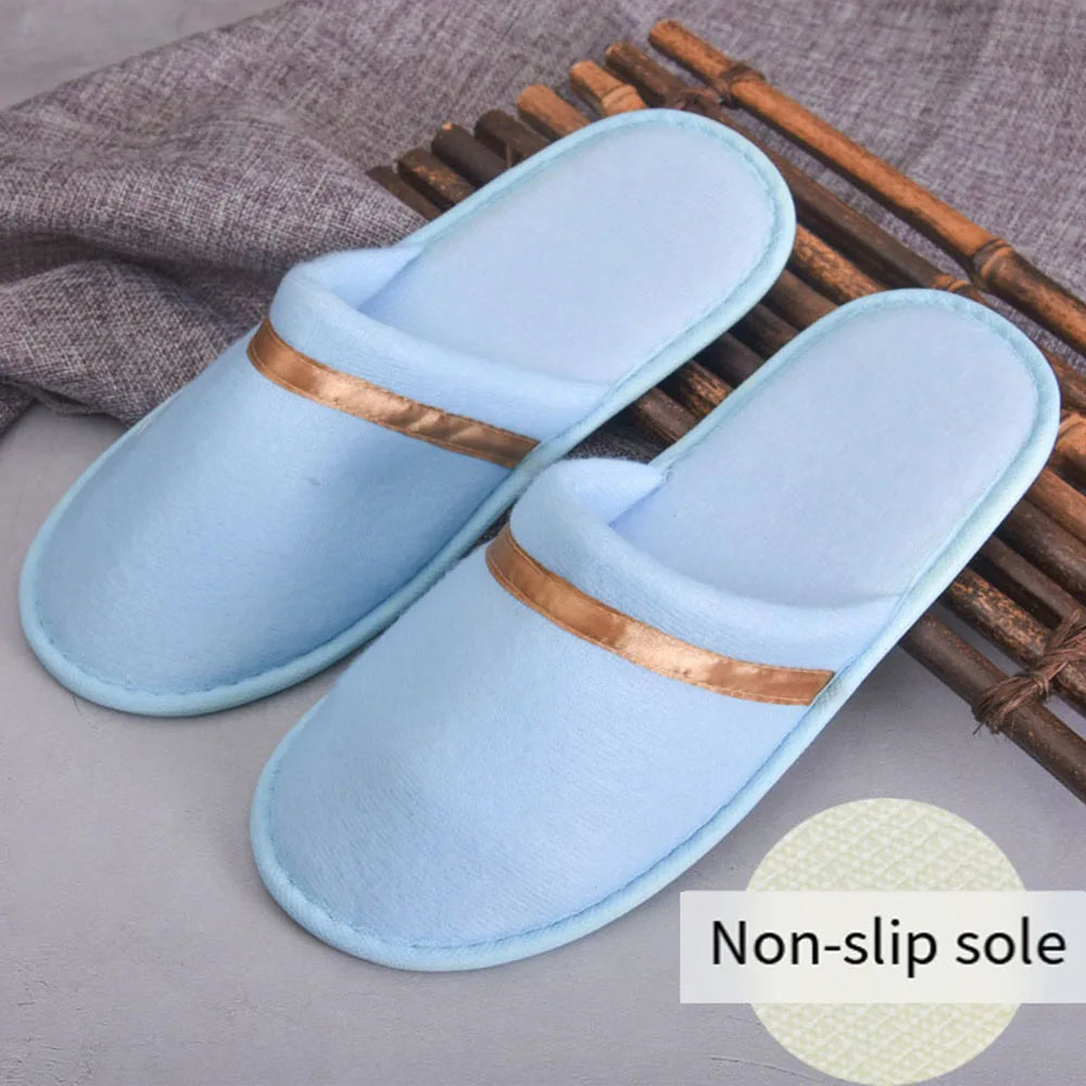 SANDAL RUMAH & HOTEL BAHAN LEMBUT ANTI SELIP WARNA CANTIK NYAMAN & ELEGAN | Soft Coral Fleece Non-Slip Indoor & Hotel Guest Slippers Comfortable Portable