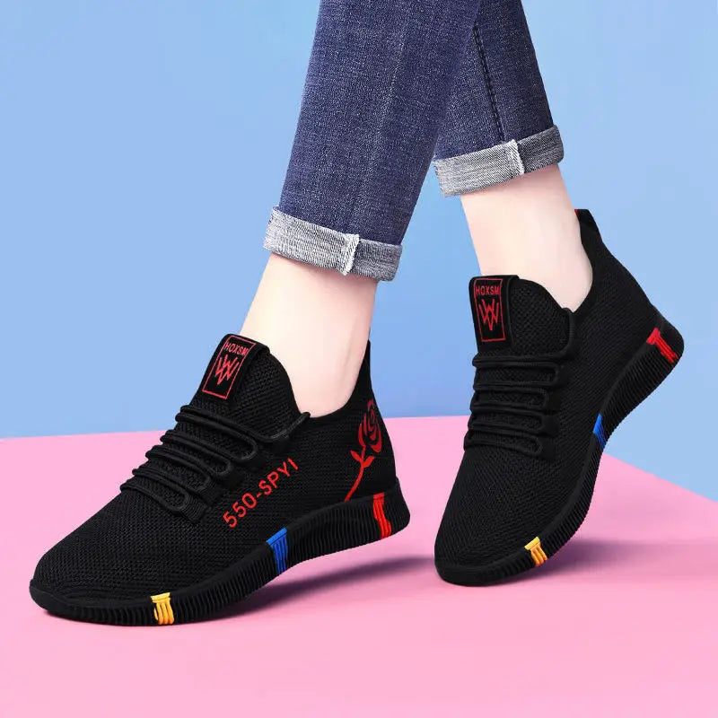 SEPATU OLAHRAGA WANITA MODEL SANTAI RINGAN DAN TIDAK LICIN NYAMAN & BERKUALITAS | Women's Casual Sports Shoes Lightweight Non-Slip Outdoor Walking Tennis Sneakers