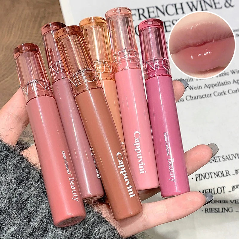 LIP GLOSS JELI BERKILAU TAMPAK LEMBAP WARNA CANTIK | Beauty Juice Lip Glaze Gummy Jelly Mirror Shine Moisturizing Lip Gloss Cosmetics