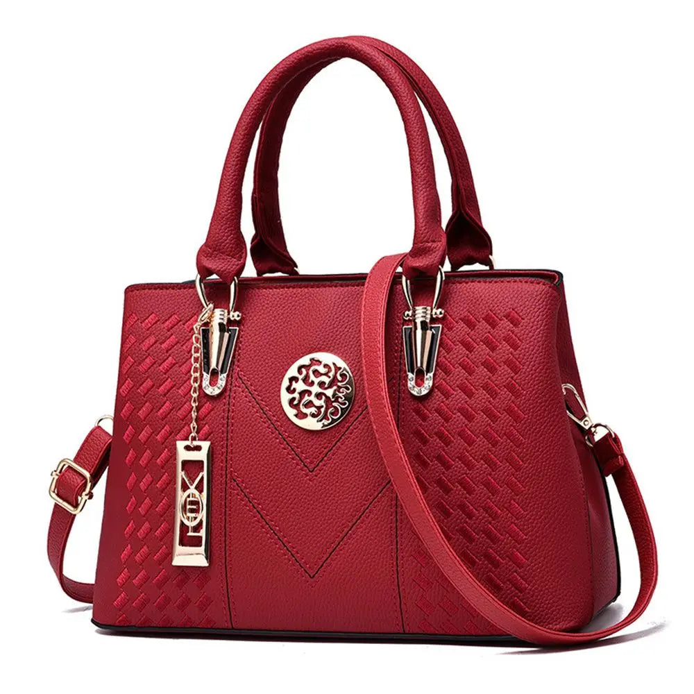 Tas Tangan Wanita Model Elegan - Bahan Kulit Premium Muat Banyak Barang