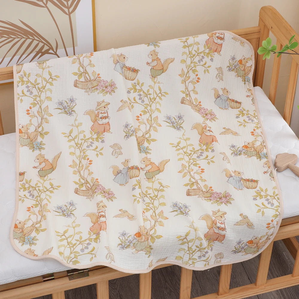 SELIMUT & HANDUK BAYI BAHAN KATUN HALUS MOTIF LUCU ELEGAN | Newborn Baby Pure Cotton Soft Blanket & Bath Towel Assorted Cute Design