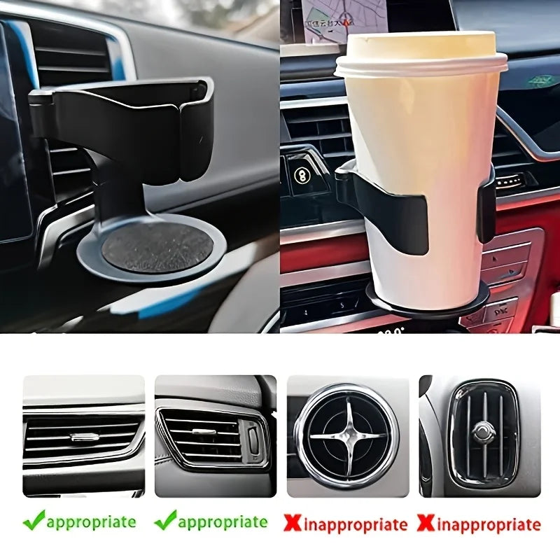 TEMPAT PEGANGAN GELAS BOTOL SERBAGUNA DI MOBIL | Car Air Vent Drink Cup Bottle Holder Stand Praktis & Kokoh