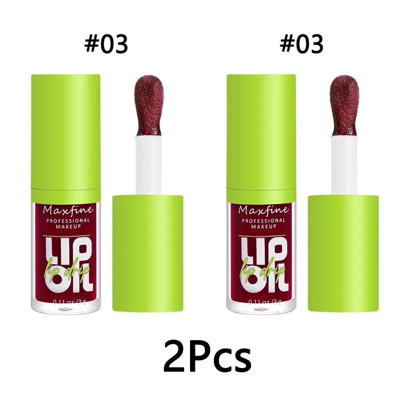 LIP GLOSS CAIR TAHAN AIR LEMBAP TIDAK LUNTUR BERKILAU | Waterproof Moisturizing Lip Gloss Long Lasting Non-stick Cup Shiny Cosmetics