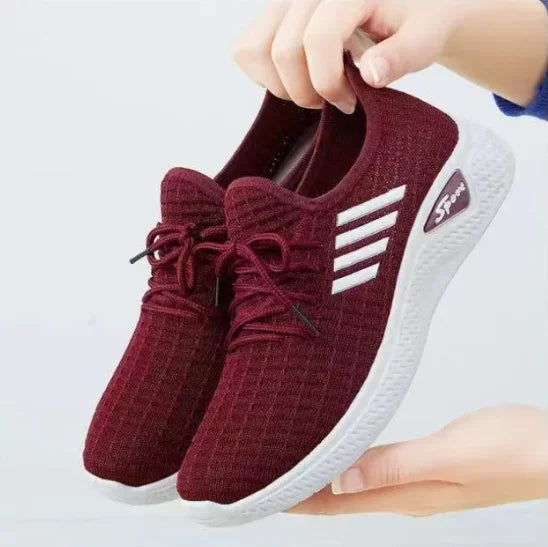 Sepatu Sneakers Wanita Bahan Jaring - Ringan Lentik Nyaman Semua Ukuran