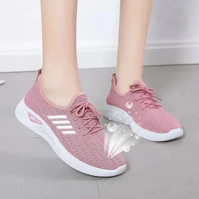 Sepatu Sneakers Wanita Bahan Jaring - Ringan Lentik Nyaman Semua Ukuran
