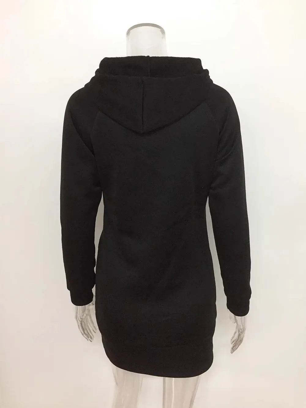 GAUN WANITA MODEL SWEATER BERKERUDUNG SANTAI & NYAMAN BAHAN HALUS | Women's Hooded Zipper Pullover Dress Casual Soft Comfortable Daily Wear