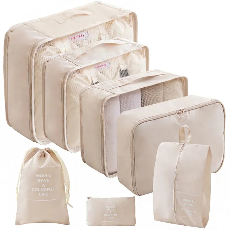 PAKET ORGANIZER TRAVEL 7 / 10 IN 1 TAS PENYIMPANAN PERJALANAN - BERKAH REJEKIMU GROUP