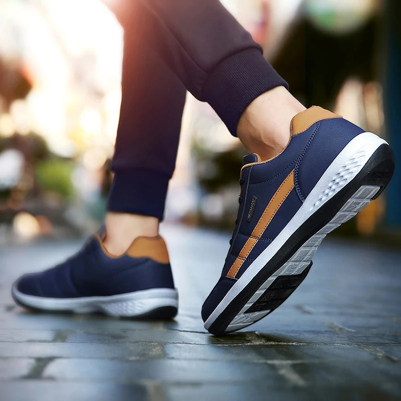 SEPATU KASUAL PRIA PREMIUM BAHAN PU KULIT BERNAFAS TREND KEKINIAN - BERKAH REJEKIMU GROUP