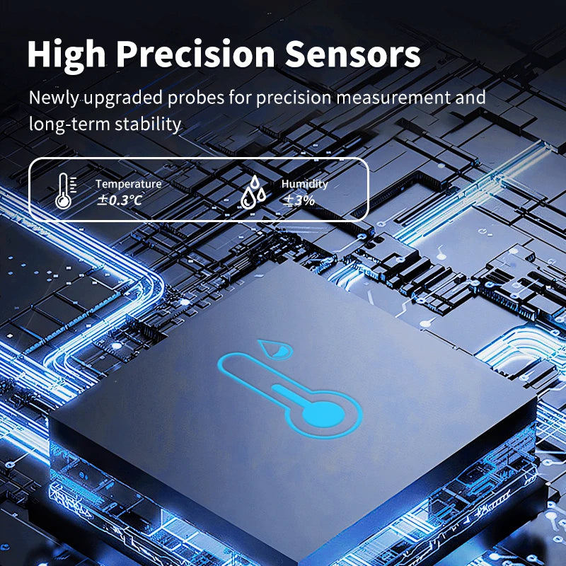 ALAT PENGUKUR SUHU & KELEMBAPAN PINTAR TUYA WIFI PANTAL LEWAT HP | Smart Temperature Humidity Sensor WiFi Remote Monitor Home Automation Hygrometer