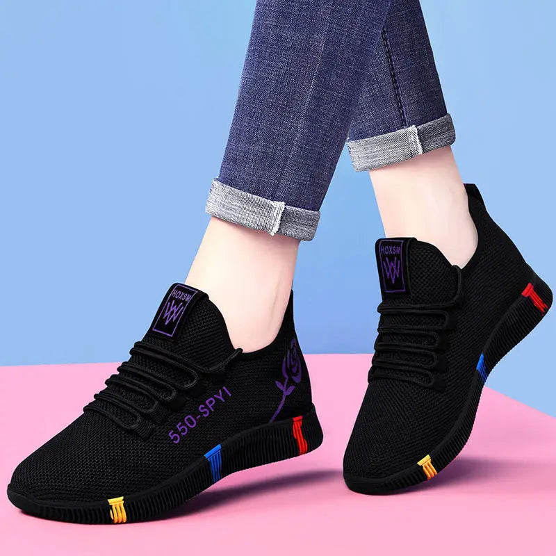 SEPATU OLAHRAGA WANITA MODEL SANTAI RINGAN DAN TIDAK LICIN NYAMAN & BERKUALITAS | Women's Casual Sports Shoes Lightweight Non-Slip Outdoor Walking Tennis Sneakers