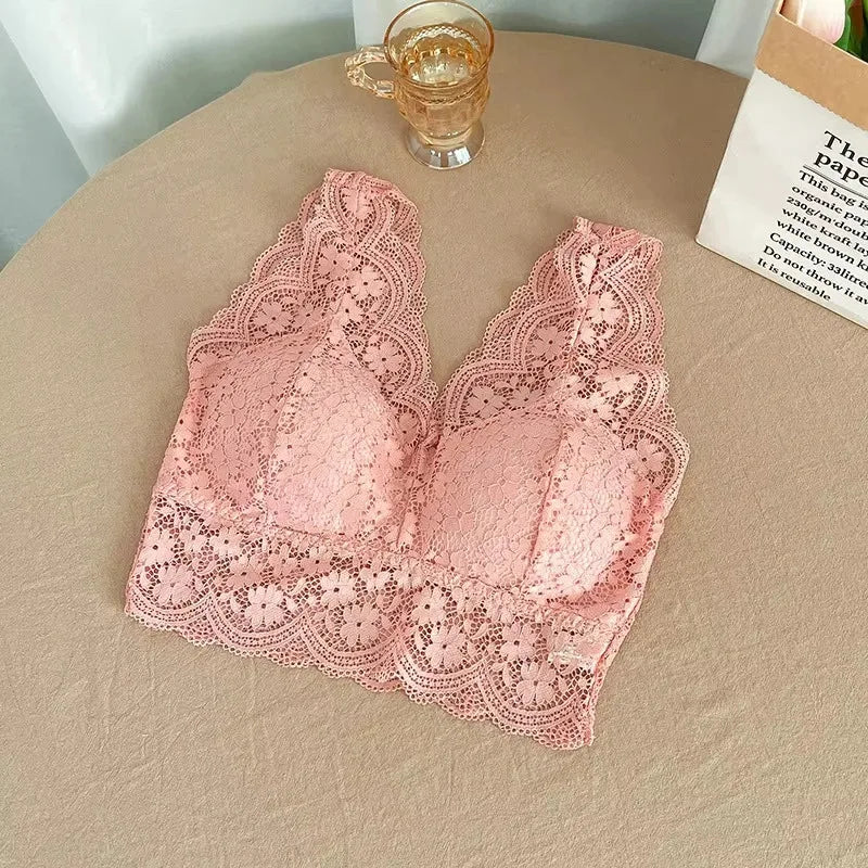 BRALETTE WANITA BAHAN RENDA TALI RENDA TANPA KAWAT - BERKAH REJEKIMU GROUP