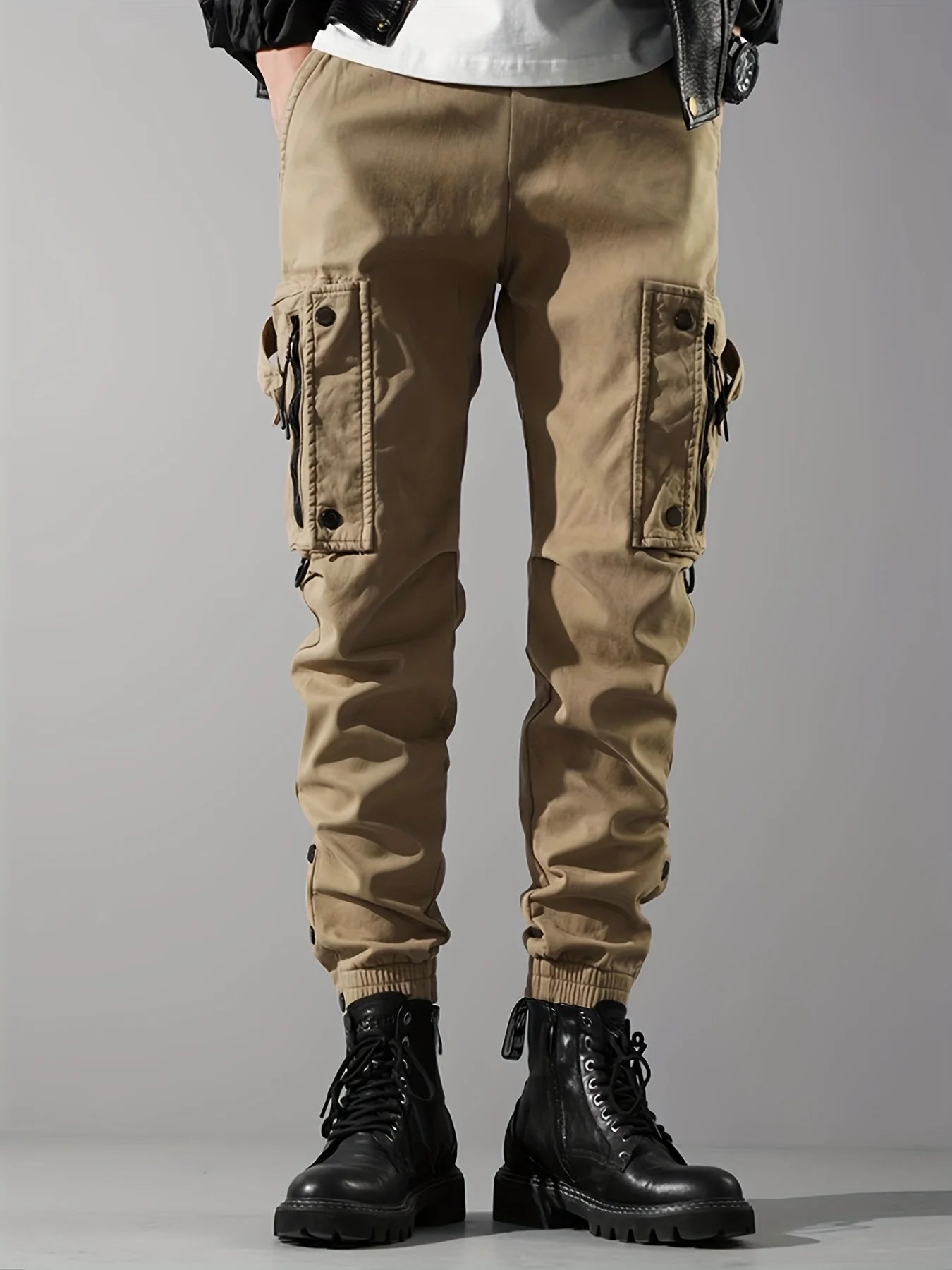 CELANA KARGO TAKTIKAL PRIA PREMIUM BANYAK SAKU MODEL KEKINIAN | Men's Multi-Pockets Tactical Cargo Pants Techwear