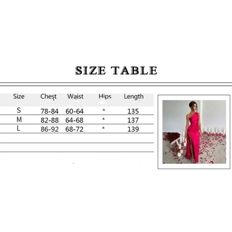 GAUN PESTA WANITA BAHAN SATIN MODEL SATU BAHU PANJANG ELEGAN | Women Satin One Shoulder Sleeveless Long Dress Elegant Party Evening Gown