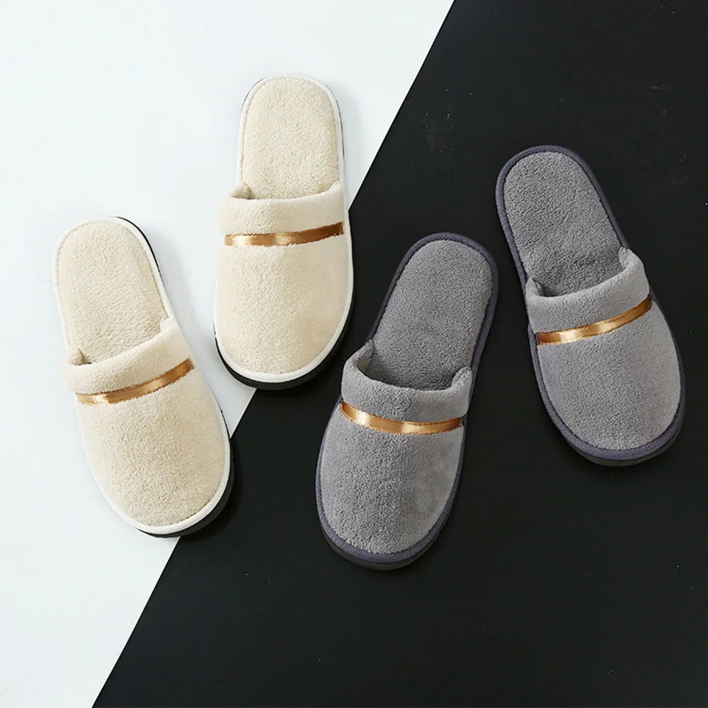 SANDAL RUMAH & HOTEL BAHAN LEMBUT ANTI SELIP WARNA CANTIK NYAMAN & ELEGAN | Soft Coral Fleece Non-Slip Indoor & Hotel Guest Slippers Comfortable Portable