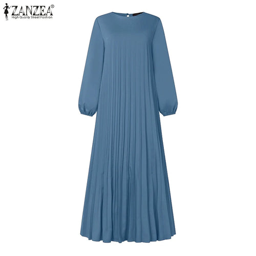 Gamis Abaya Wanita Model Lipat Plisket - Bahan Halus Jatuh Kekinian