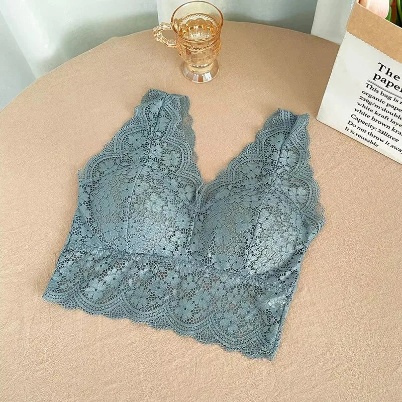 BRALETTE WANITA BAHAN RENDA TALI RENDA TANPA KAWAT - BERKAH REJEKIMU GROUP