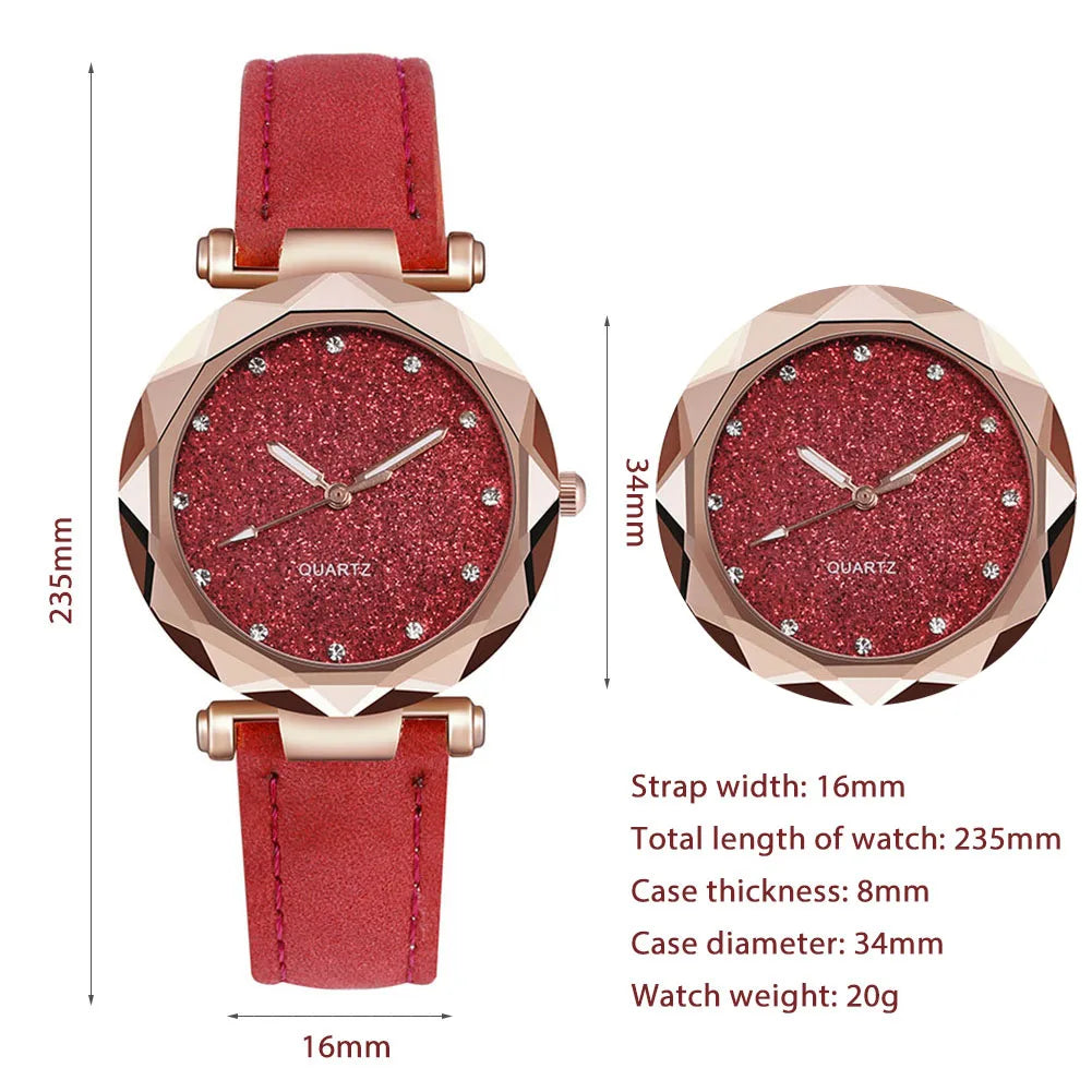 Jam Tangan Kulit Tipis Polos - Gaya Simpel Mewah