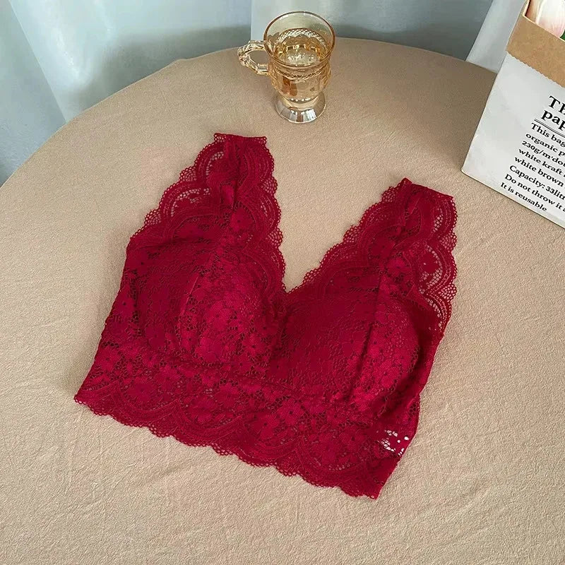 BRALETTE WANITA BAHAN RENDA TALI RENDA TANPA KAWAT - BERKAH REJEKIMU GROUP