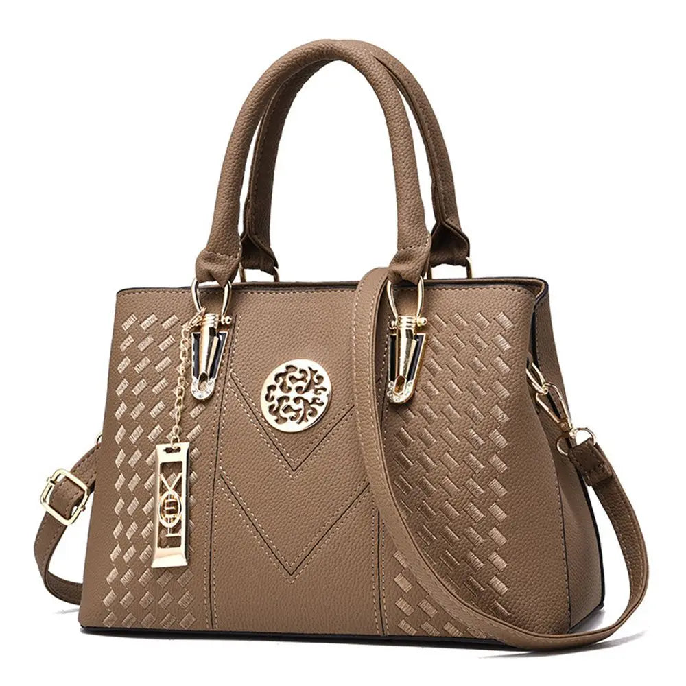 Tas Tangan Wanita Model Elegan - Bahan Kulit Premium Muat Banyak Barang