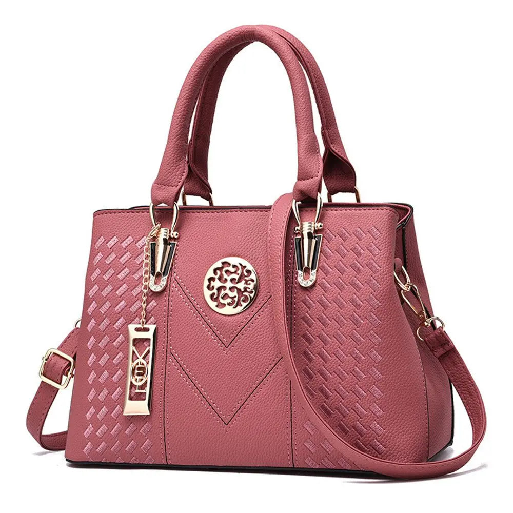 Tas Tangan Wanita Model Elegan - Bahan Kulit Premium Muat Banyak Barang