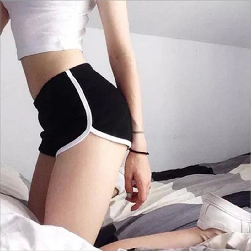 CELANA PENDEK OLAHRAGA WANITA BAHAN HALUS NYAMAN MUSIM PANAS | Women's Sports Shorts Summer Candy Color Soft Comfortable Casual Pants