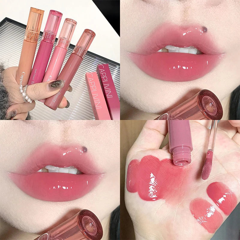 LIP GLOSS JELI BERKILAU TAMPAK LEMBAP WARNA CANTIK | Beauty Juice Lip Glaze Gummy Jelly Mirror Shine Moisturizing Lip Gloss Cosmetics