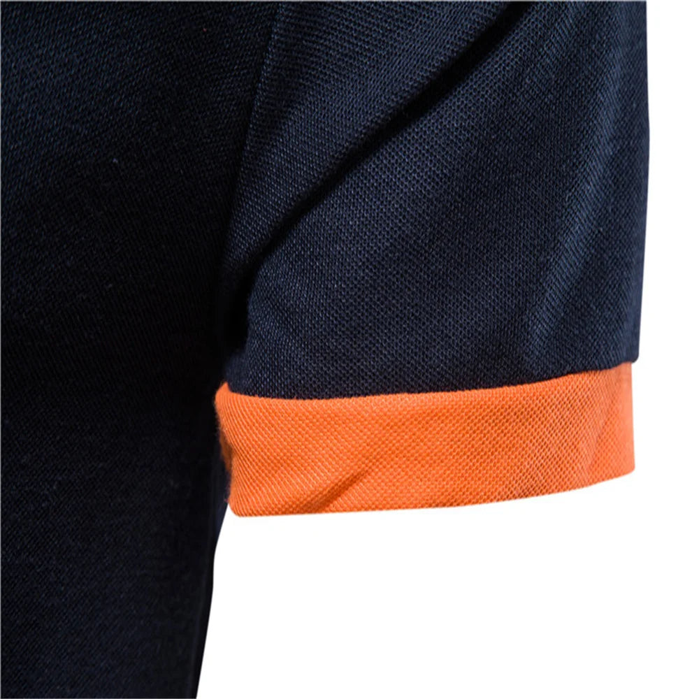 Men Luxury Giraffe Embroidery Polo Shirt Premium Cotton Short Sleeve L-XXL