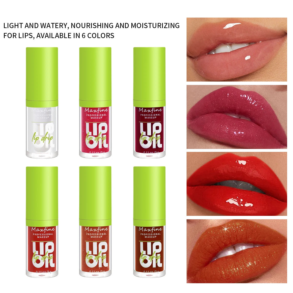 LIP GLOSS CAIR TAHAN AIR LEMBAP TIDAK LUNTUR BERKILAU | Waterproof Moisturizing Lip Gloss Long Lasting Non-stick Cup Shiny Cosmetics