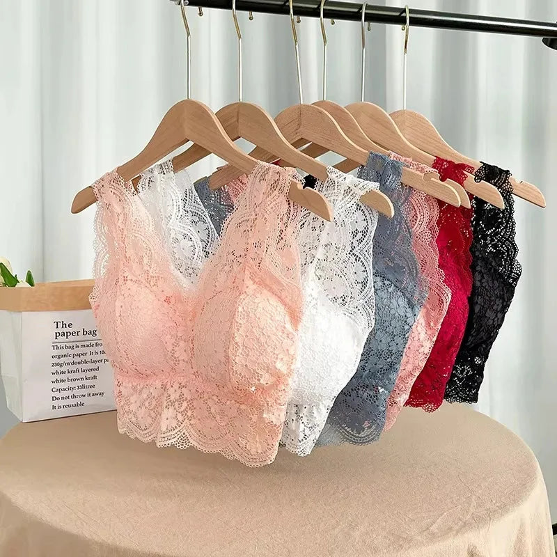 BRALETTE WANITA BAHAN RENDA TALI RENDA TANPA KAWAT - BERKAH REJEKIMU GROUP